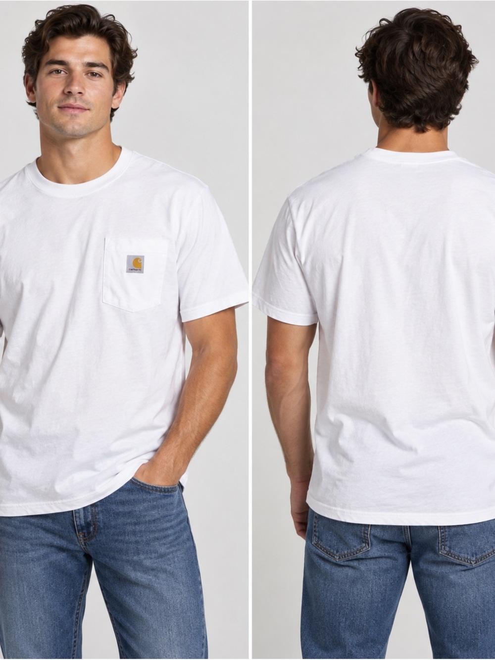 Carhartt White Short-Sleeve Pocket Tee